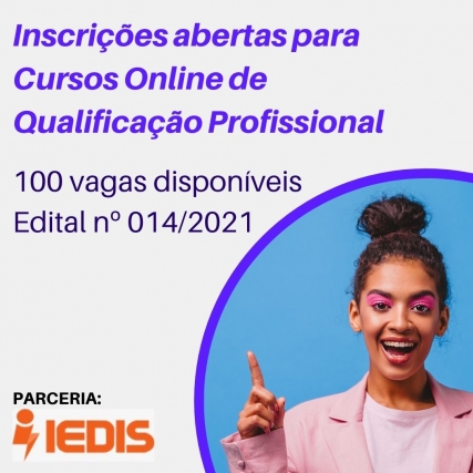 Inscrições - Cursos Online de Qualificação Profissional - IEDIS